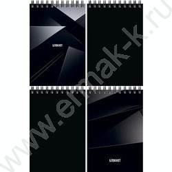 Блокнот  40л А6 спираль "В чёрном цвете" ассорти NEW | Фото 1