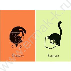 Блокнот  48л А7 склейка "Black cat" NEW | Фото 1
