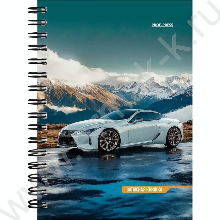 Зап. книжка 120л А6 спираль "Шикарные автомобили-7" NEW | Фото 3