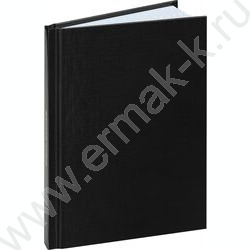 Зап. книжка  80л А6 тв.обл. "Однотонный чёрный-2" /глянец/лен/ NEW | Фото 1