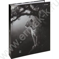 Тетрадь  80л клетка/кольца "Леопард в чёрно-белом" NEW | Фото 1