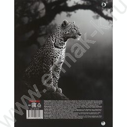 Тетрадь  80л клетка/кольца "Леопард в чёрно-белом" NEW | Фото 5