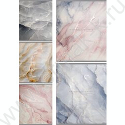 Тетрадь  48л клетка "Красивый мрамор-1" /твин-лак/ 5видов NEW | Фото 1