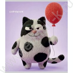 Тетрадь  48л клетка "Вязаные животные" /холст/ 5видов NEW | Фото 3