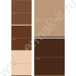 Тетрадь  48л клетка "Бежево-коричневые оттенки" /софт-тач/ 5видов NEW | Фото 1