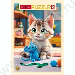 Пазлы   12 Кот и мышонок в рамке NEW | Фото 1