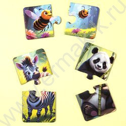 Пазлы   38 2в1 Чей малыш? в рамке NEW | Фото 3