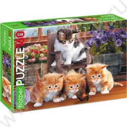 Пазлы  160 Котята с бабочкой NEW | Фото 1