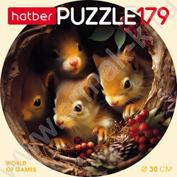 Пазлы круглые 179 d=300мм Лесные малыши NEW | Фото 2