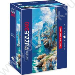 Пазлы   240 Одинокий парус /панорама/ Compact Box+Постер для сборки NEW | Фото 1