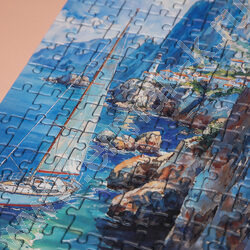 Пазлы   240 Одинокий парус /панорама/ Compact Box+Постер для сборки NEW | Фото 5