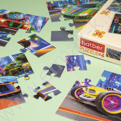 Пазлы   4в1 Неоновый драйв 8-12-15-20эл NEW | Фото 4