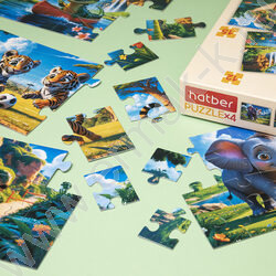 Пазлы   4в1 Спортивное сафари 8-12-15-20эл NEW | Фото 4