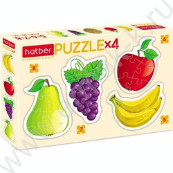 Пазлы   4в1 Яркие фрукты 5-6-7-8эл NEW | Фото 1