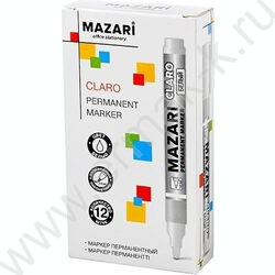 Маркер перм. /белый/ 1-2мм круг Claro NEW | Фото 3