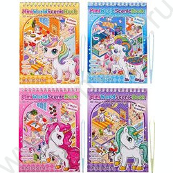 Наклейки декоративные 13,3*19см Румбокс Единорог /8 локаций, 8 листов с наклейками, пинцет в ком NEW | Фото 1