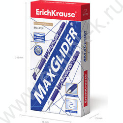 Ручка шар MaxGlider® Stick&Grip 0,7мм, синяя NEW | Фото 5