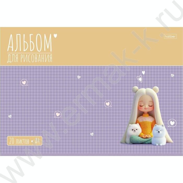 Альбом д/рисования 20л "Уютные моменты" /тиснение/ ассорти NEW | Фото 3