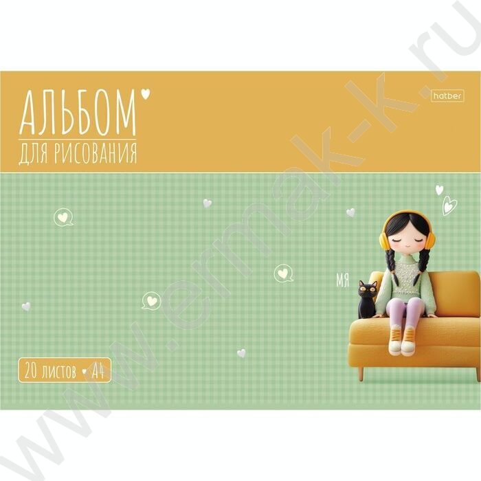 Альбом д/рисования 20л "Уютные моменты" /тиснение/ ассорти NEW | Фото 5