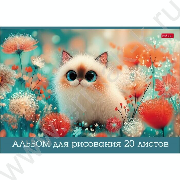 Альбом д/рисования 20л "Пушистые лапки" /глянц. ламин./ ассорти NEW | Фото 4