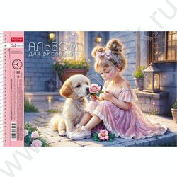 Альбом д/рисования-спираль 24л "Нежная любовь" /перфорация / 5видов NEW | Фото 4