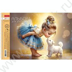 Альбом д/рисования-спираль 24л "Нежная любовь" /перфорация / 5видов NEW | Фото 5