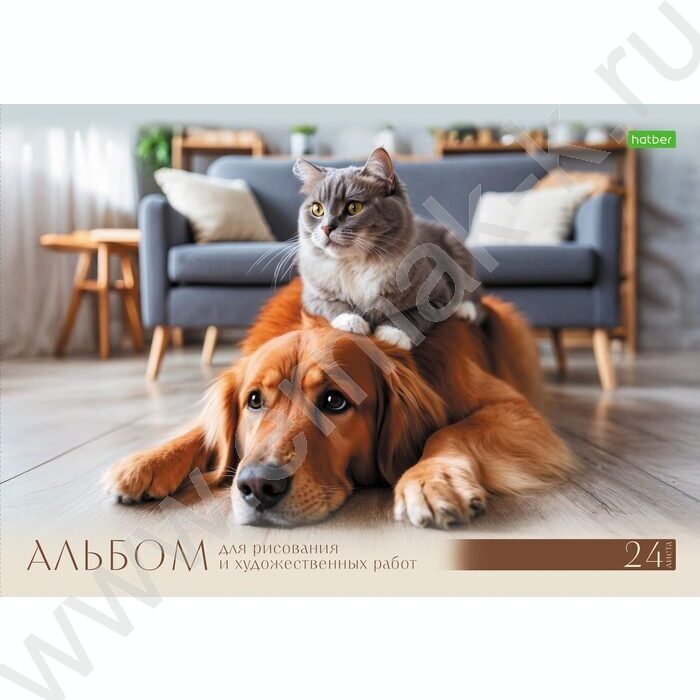 Альбом д/рисования 24л "Хвостатые истории" ассорти NEW | Фото 2