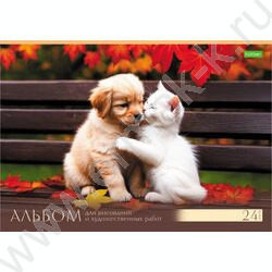 Альбом д/рисования 24л "Хвостатые истории" ассорти NEW | Фото 5