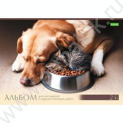 Альбом д/рисования 24л "Хвостатые истории" ассорти NEW | Фото 6