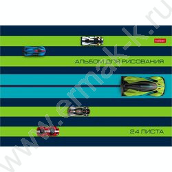 Альбом д/рисования 24л "Автоспорт" ассорти NEW | Фото 2