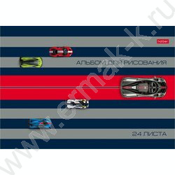 Альбом д/рисования 24л "Автоспорт" ассорти NEW | Фото 3