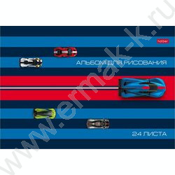 Альбом д/рисования 24л "Автоспорт" ассорти NEW | Фото 4