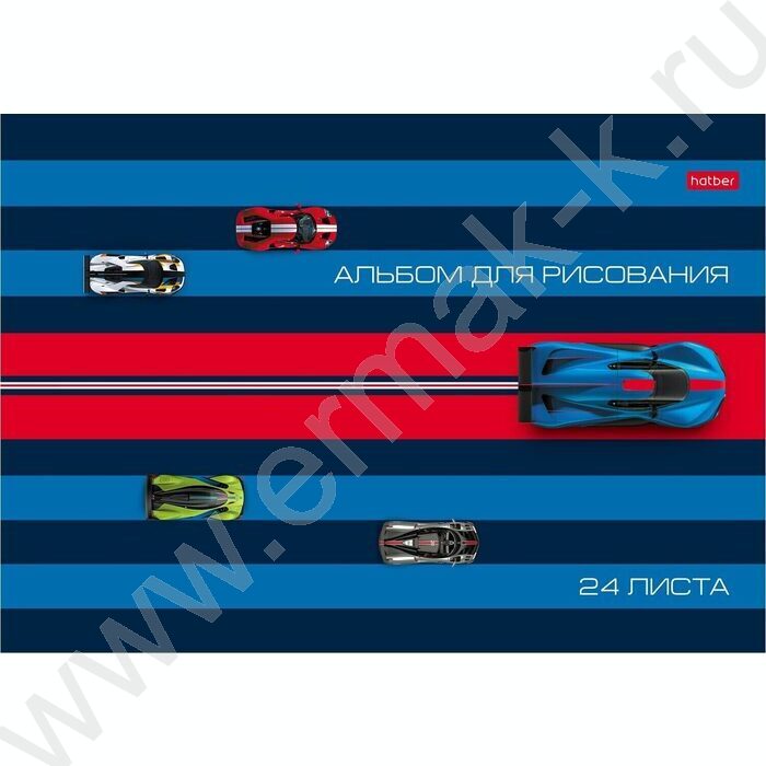 Альбом д/рисования 24л "Автоспорт" ассорти NEW | Фото 4