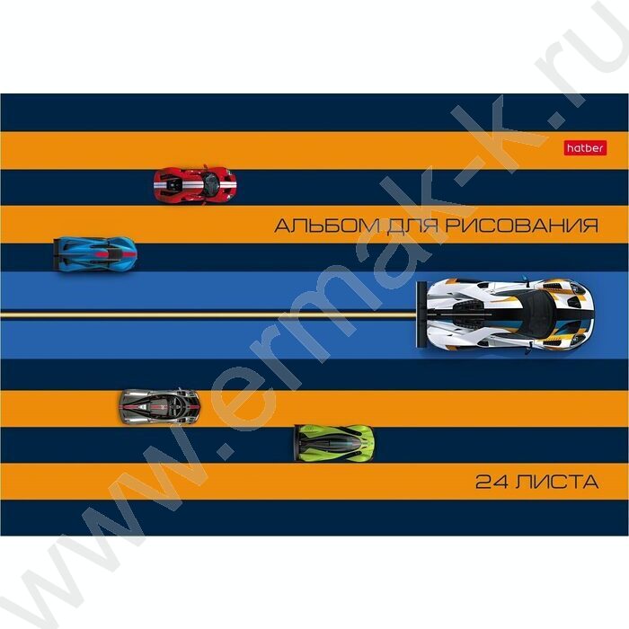 Альбом д/рисования 24л "Автоспорт" ассорти NEW | Фото 6