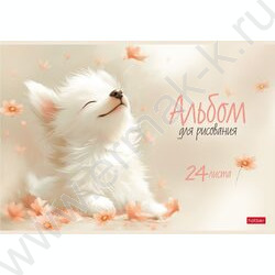 Альбом д/рисования 24л "Flossy"/ламинац.SOFT-TOUCH/ ассорти NEW | Фото 3