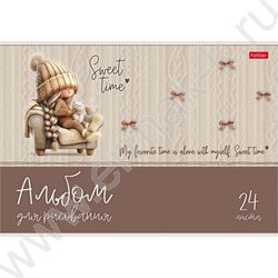 Альбом д/рисования 24л "Sweet time" 5видов NEW | Фото 3