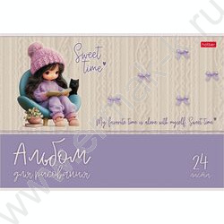 Альбом д/рисования 24л "Sweet time" 5видов NEW | Фото 5