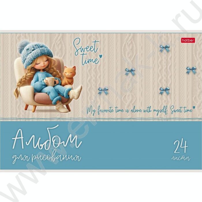 Альбом д/рисования 24л "Sweet time" 5видов NEW | Фото 6