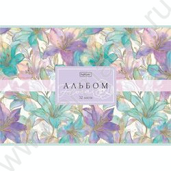 Альбом д/рисования 32л "Flora"/ламинац.SOFT-TOUCH/ ассорти NEW | Фото 6
