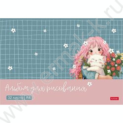 Альбом д/рисования 32л "Пушистые объятия" 5видов NEW | Фото 2