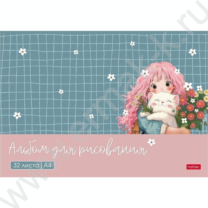 Альбом д/рисования 32л "Пушистые объятия" 5видов NEW | Фото 2