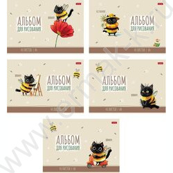 Альбом д/рисования 40л "ЖЖ-МЯУ" ассорти NEW | Фото 1