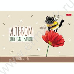 Альбом д/рисования 40л "ЖЖ-МЯУ" ассорти NEW | Фото 2
