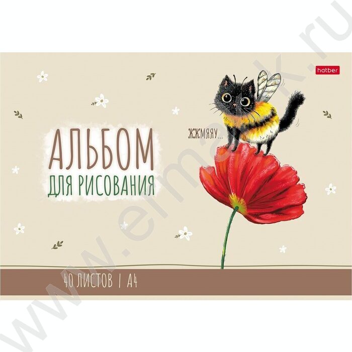 Альбом д/рисования 40л "ЖЖ-МЯУ" ассорти NEW | Фото 2