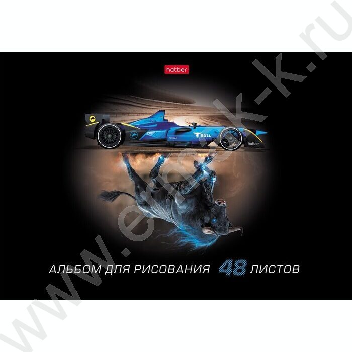 Альбом д/рисования 48л "Animal power" /лак/ 5видов NEW | Фото 3