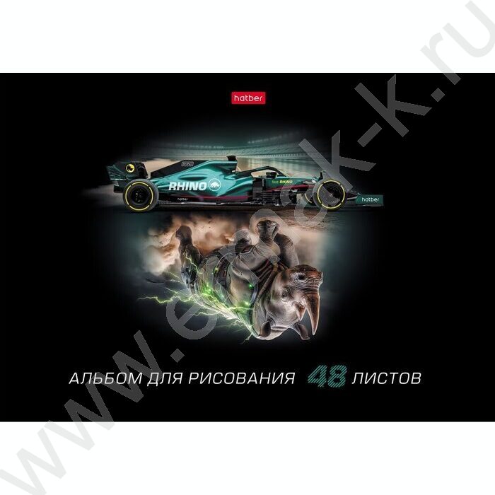 Альбом д/рисования 48л "Animal power" /лак/ 5видов NEW | Фото 5