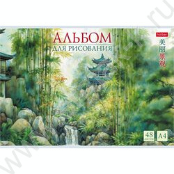Альбом д/рисования 48л "Искусство Азии" /мат.лам./тиснение/ ассорти NEW | Фото 6