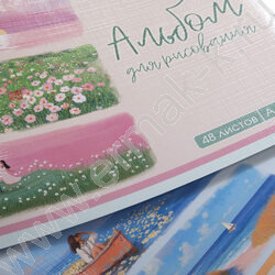 Альбом д/рисования 48л "Теплые воспоминания" /тиснение/ ассорти NEW | Фото 7