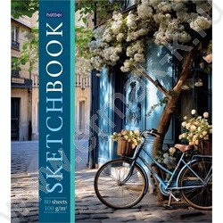 Скетчбук  80 А5 спираль закрытая "Летнее настроение" тв.обл.Soft-touch,без линовки 100г/кв.м NEW | Фото 1