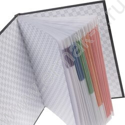 Бизнес-блокнот  80л А5 5-цв.блок "Velvet style_black" NEW | Фото 3